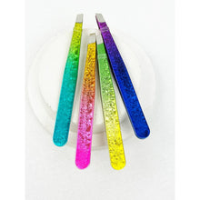 Load image into Gallery viewer, Professional Fancy Eyebrow Tweezers Assorted Colors