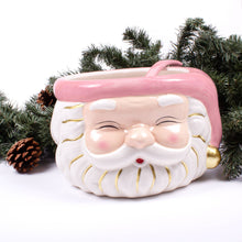 Load image into Gallery viewer, Pink Santa Punch Bowl & Ladle