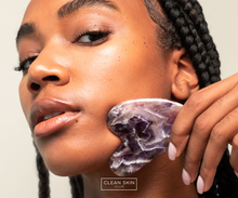 Load image into Gallery viewer, Amethyst Gua Sha Sculpting Stone