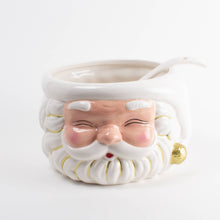 Load image into Gallery viewer, White Santa Punch Bowl & Ladle