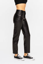 Load image into Gallery viewer, Vegan Leather Straight Leg Pants
