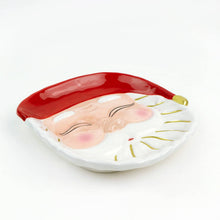 Load image into Gallery viewer, Red Santa Dessert Plate