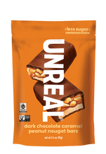 Load image into Gallery viewer, Dark Chocolate Caramel Peanut Nougat Bar