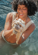 Load image into Gallery viewer, African Exfoliating Net Sponge 45" - Best Seller: SLATE