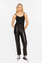 Load image into Gallery viewer, Vegan Leather Straight Leg Pants