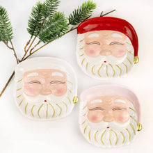 Load image into Gallery viewer, White Santa Dessert Plate