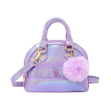 Load image into Gallery viewer, Shiny Dotted Heart Moon Handbag: Purple