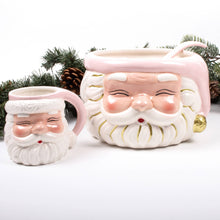 Load image into Gallery viewer, Pink Santa Punch Bowl & Ladle