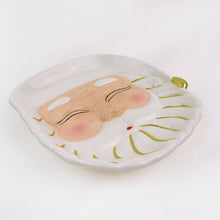 Load image into Gallery viewer, White Santa Dessert Plate