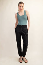 Load image into Gallery viewer, RECYCLED BUTTER SLEEVELESS BODYSUIT