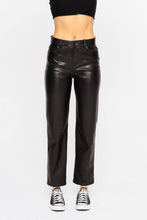 Load image into Gallery viewer, Vegan Leather Straight Leg Pants