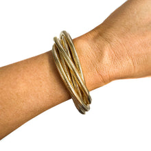 Load image into Gallery viewer, Small Gold Metal Bangles: Silver