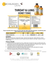 Load image into Gallery viewer, Throat and Lung Honey Tonic: 8oz