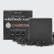 Load image into Gallery viewer, Charcoal Detoxifying Body Wash Bar