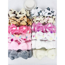 Load image into Gallery viewer, Mix Design Beauty Spa Bow Headbands Assorted Colors
