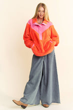 Load image into Gallery viewer, HALF HIDDEN ZIPPER FAUX FUR PULLOVER JACKET
