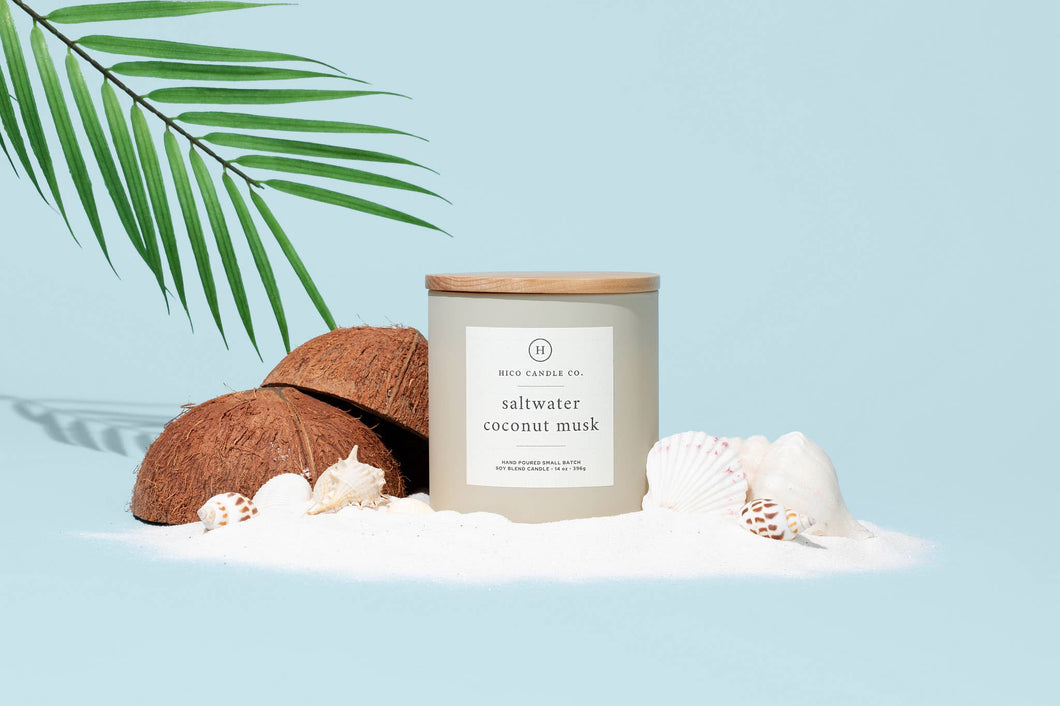 Saltwater Coconut Musk - 14oz. Candle