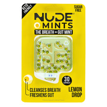 Load image into Gallery viewer, NUDE Mints, Breath + Gut Mints for Gut Health - Lemon Flavor
