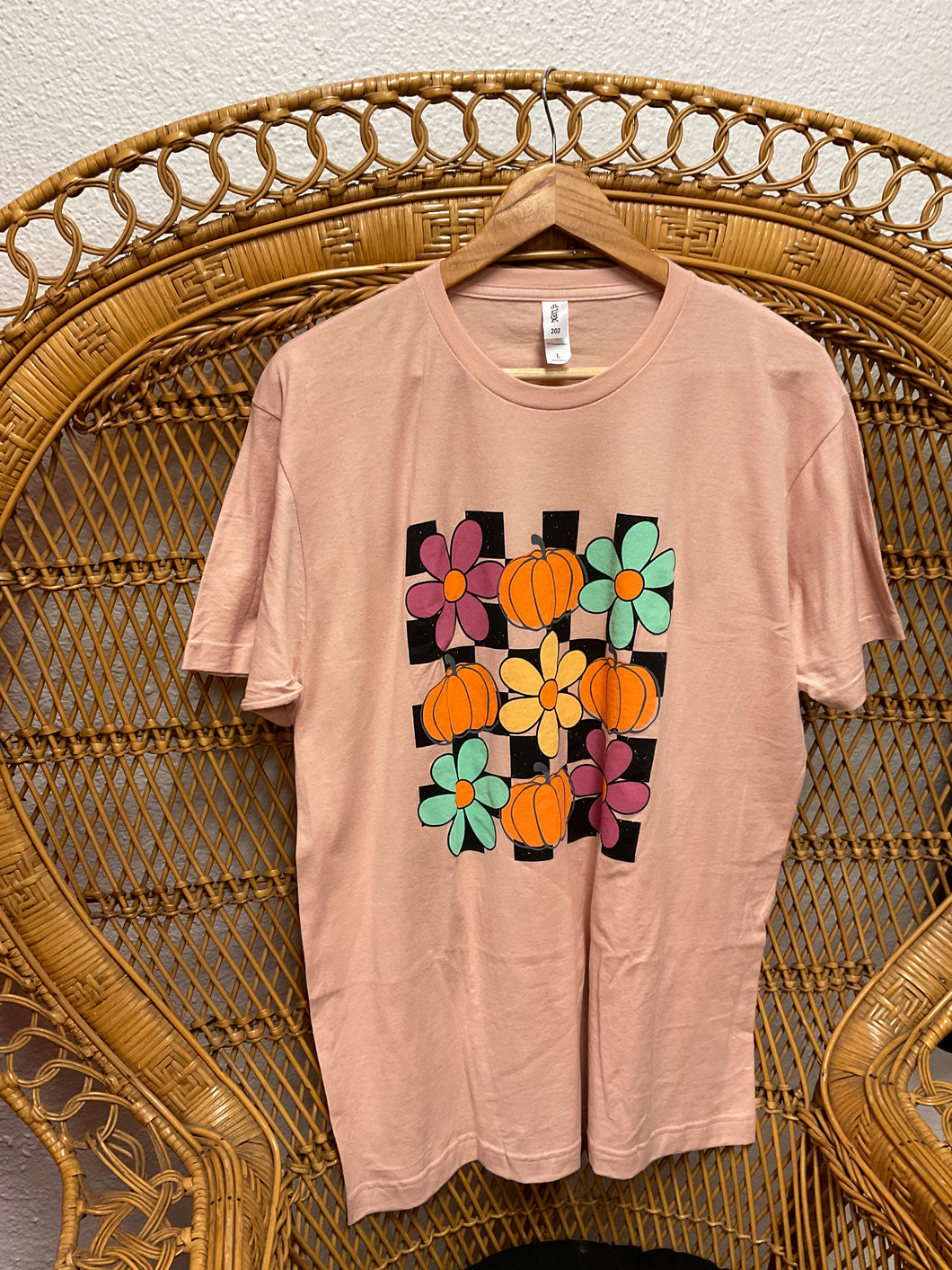Pumpkin Flower Tee Large