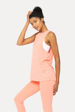 Load image into Gallery viewer, Raw Edge Flow Tank: BRIGHT BLUE
