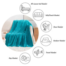 Load image into Gallery viewer, All Seasons Plush Flannel Fleece Throw Blanket: 50&quot; x 60&quot;

