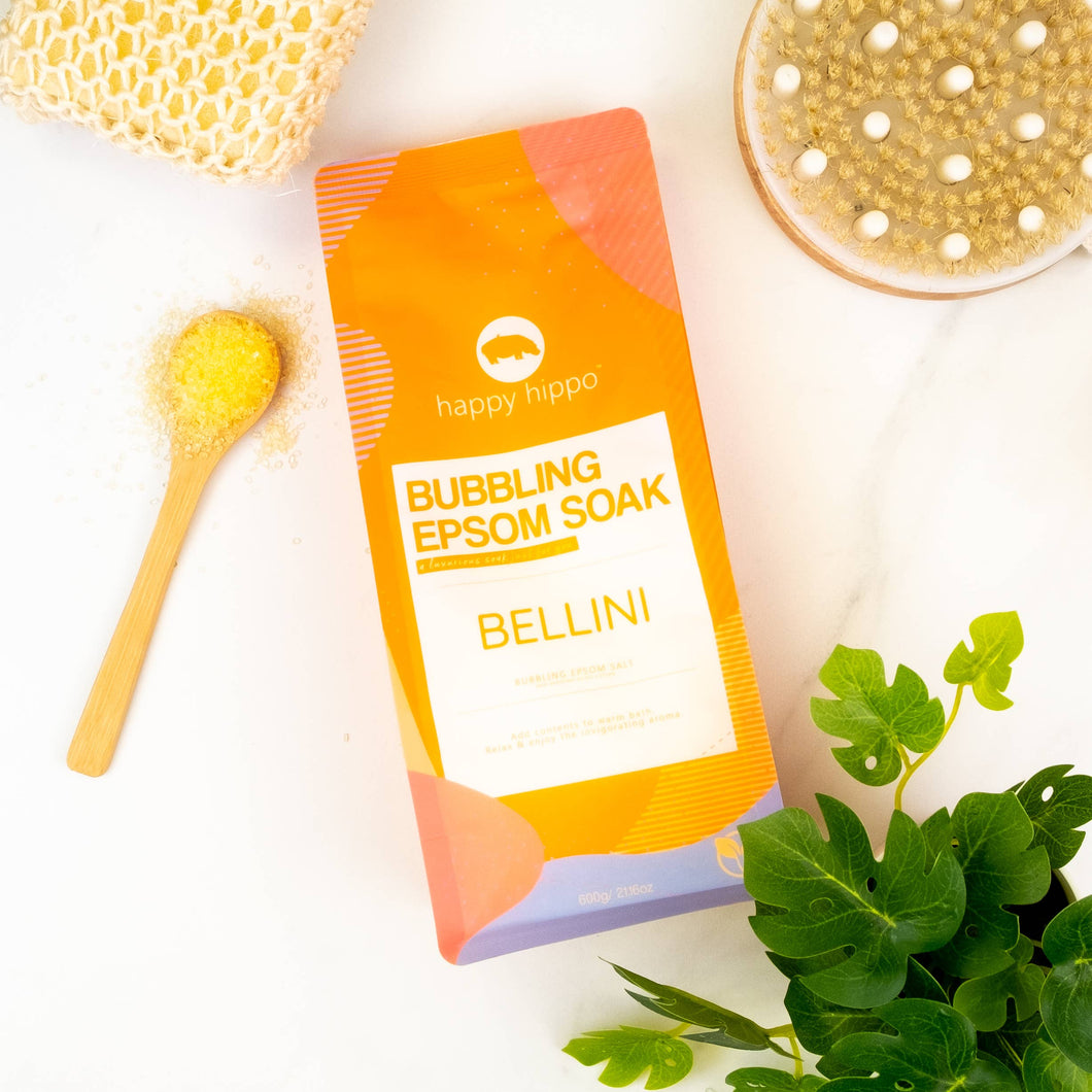 Happy Hippo - Bubbling Epsom Soak - Bellini