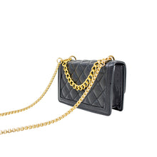 Load image into Gallery viewer, Classic Quilted Large Flap Handbag: Black
