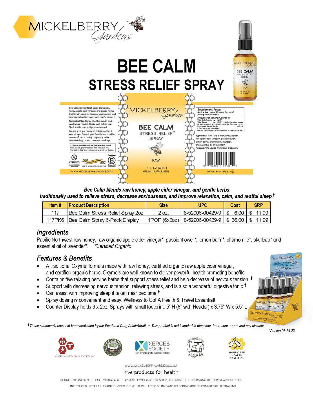 Herbal Honey Elderberry Immune Support Spray