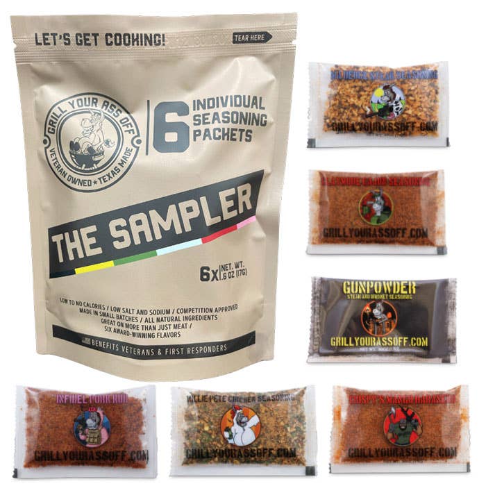 The Sampler: 6 Pack of Seasonings &amp; Spices