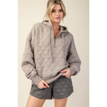 Load image into Gallery viewer, QUILTED QUARTER ZIP JACKET
