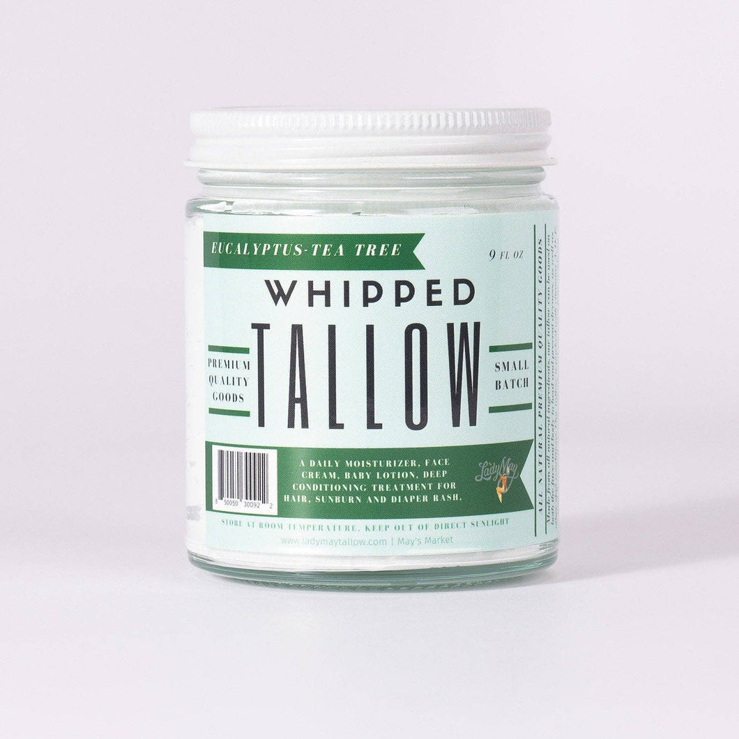 Eucalyptus Tea Tree Whipped Tallow: 9oz