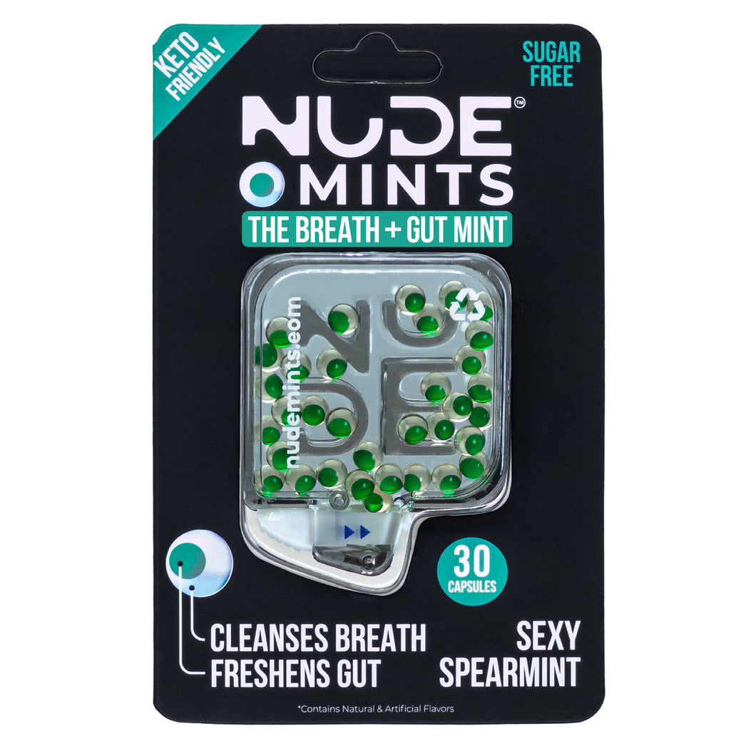 NUDE Mints - Double Action Liquid Mint Capsules (Spearmint)