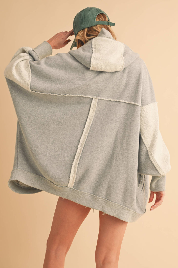 Janely Hooded Cardi: White