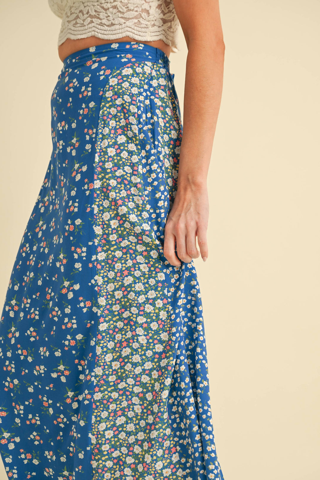 Melanie Skirt: Black Floral