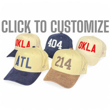 Load image into Gallery viewer, Corduroy Hats - Customizable: Brown &amp; Cream
