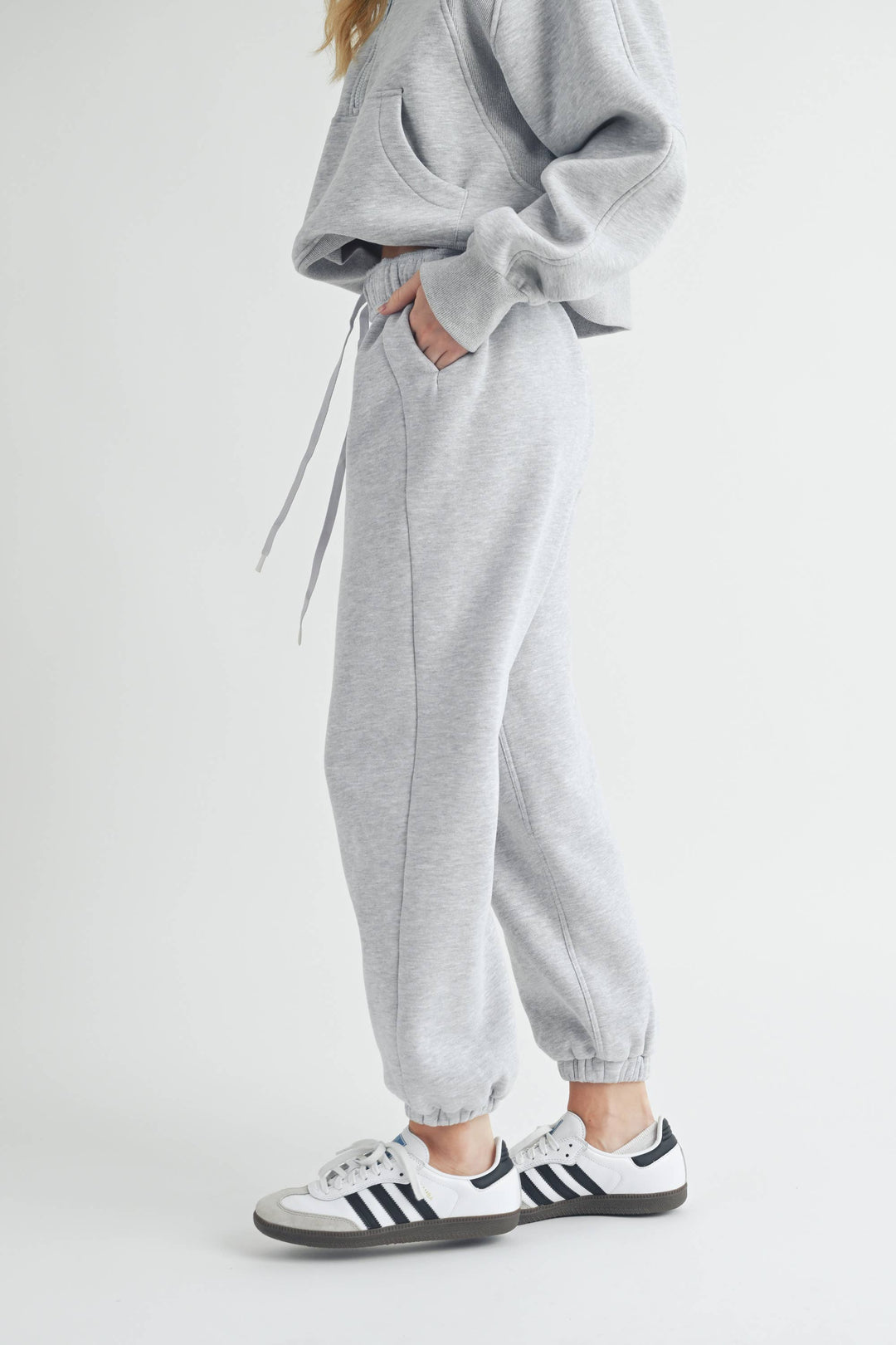 Rani Joggers: Heather Grey