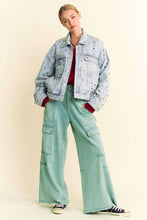 Load image into Gallery viewer, JEWELRY STONES AND STUDS EMBELLISHED DENIM JACKET

