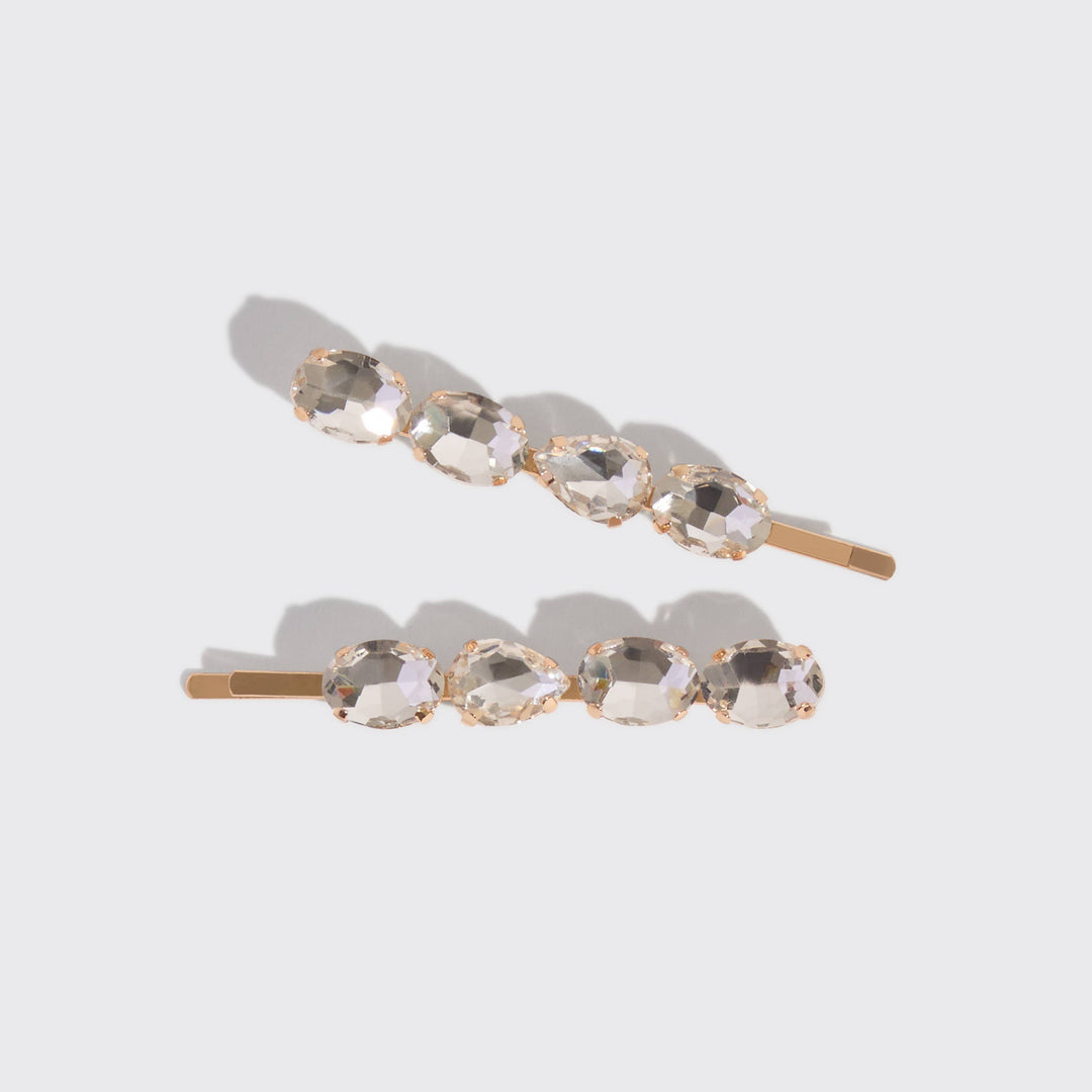 Holiday Gemstone Bobby Pins 2pc Set