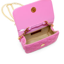 Load image into Gallery viewer, Pearl Handle Message Charm Handbag for Kids: Pink
