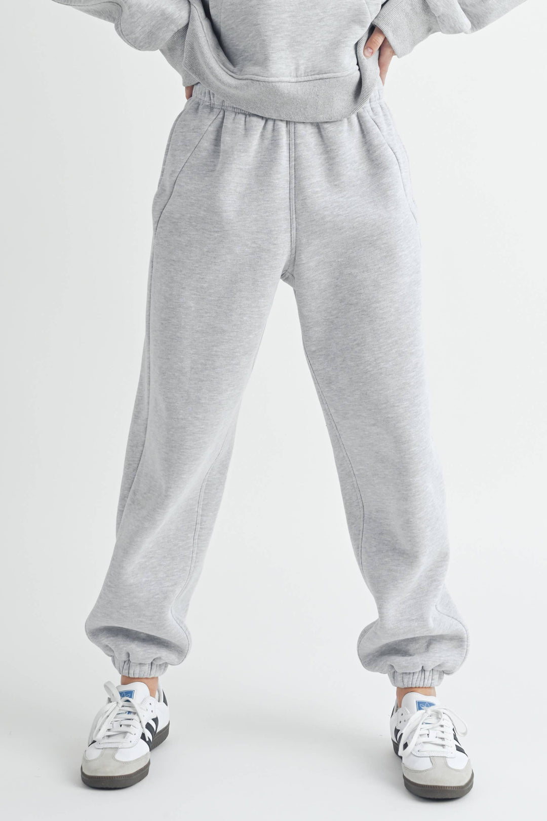 Rani Joggers: Heather Grey