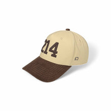Load image into Gallery viewer, Corduroy Hats - Customizable: Brown &amp; Cream
