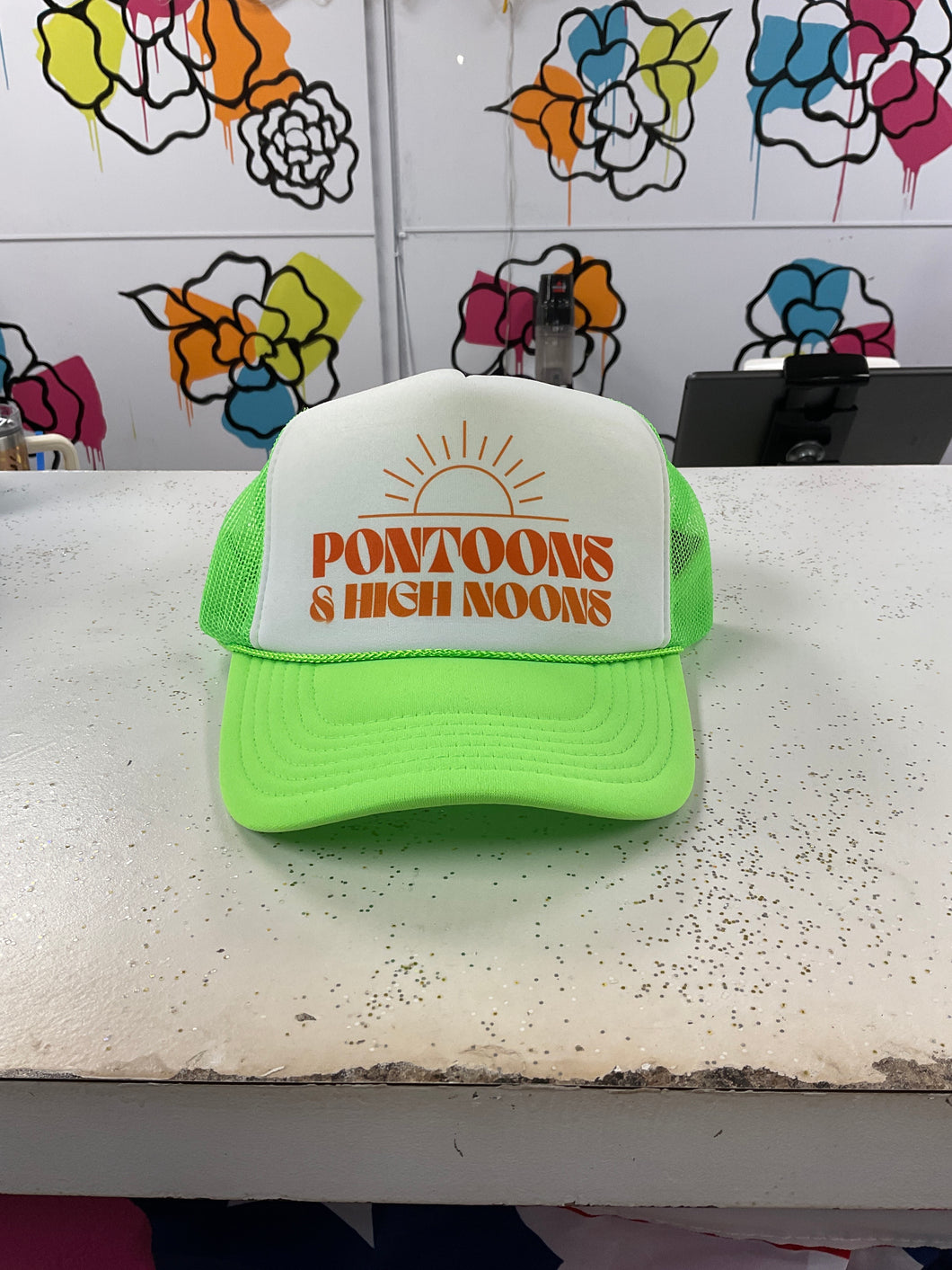 Pontoons and High Noons Trucker Hat
