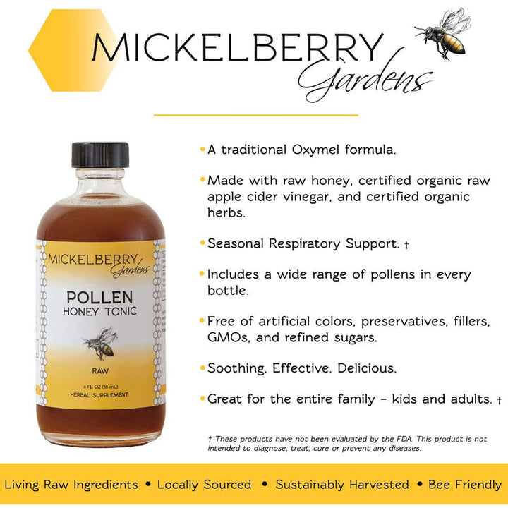 Pollen Honey Tonic — seasonal allergy support: 8oz