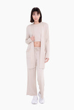 Load image into Gallery viewer, Lounge Open-Front Cardigan: NATURAL
