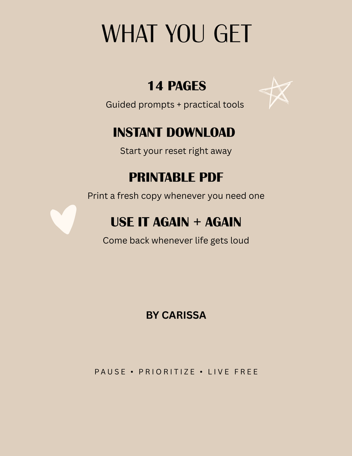 The 10-Minute Reset - Digital Download