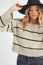 Load image into Gallery viewer, Sweater:Heather Gray/Navy
