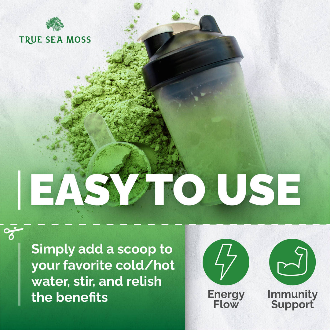 Sea Moss Green Superfood Blend with Spirulina, Ashwagandha