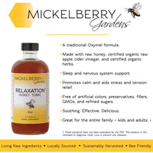 Load image into Gallery viewer, Relaxation Honey Tonic: 8oz
