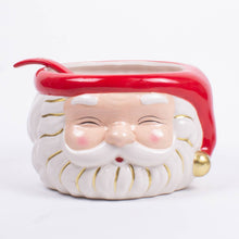 Load image into Gallery viewer, Red Santa Punch Bowl &amp; Ladle
