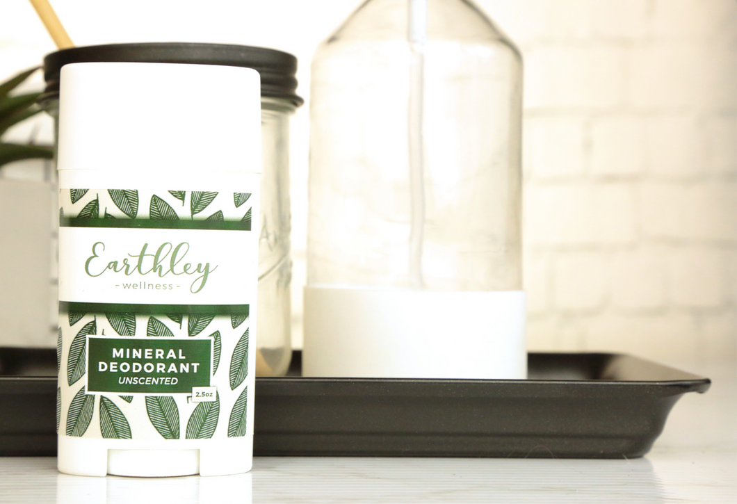 EARTHLEY: Mineral Deodorant 0.5oz (Trial size)